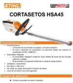Cortasetos De Batería Stihl HSA 45 50 cm