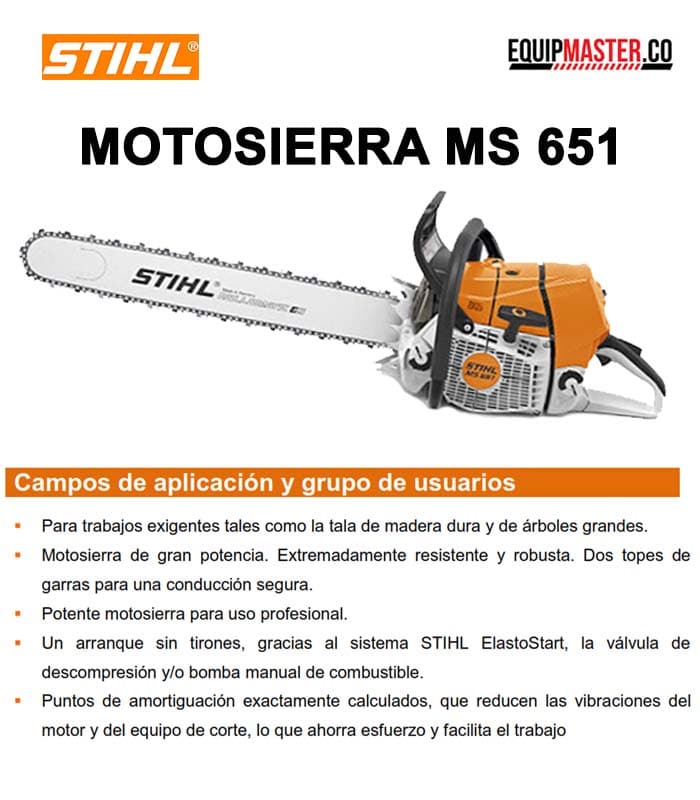 Motosierra STIHL MS651 