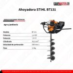 BT 131 Ahoyadora Gasolina Stihl para estacas y plantaciones