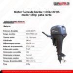 Motor fuera de borda HIDEA E15DMHS - motor 60hp 4t -Equipmaster